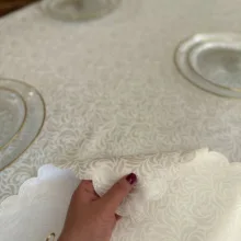 رومیزی رزین تاژ مدل پراگ سایز 220x150 سانتی‌متر