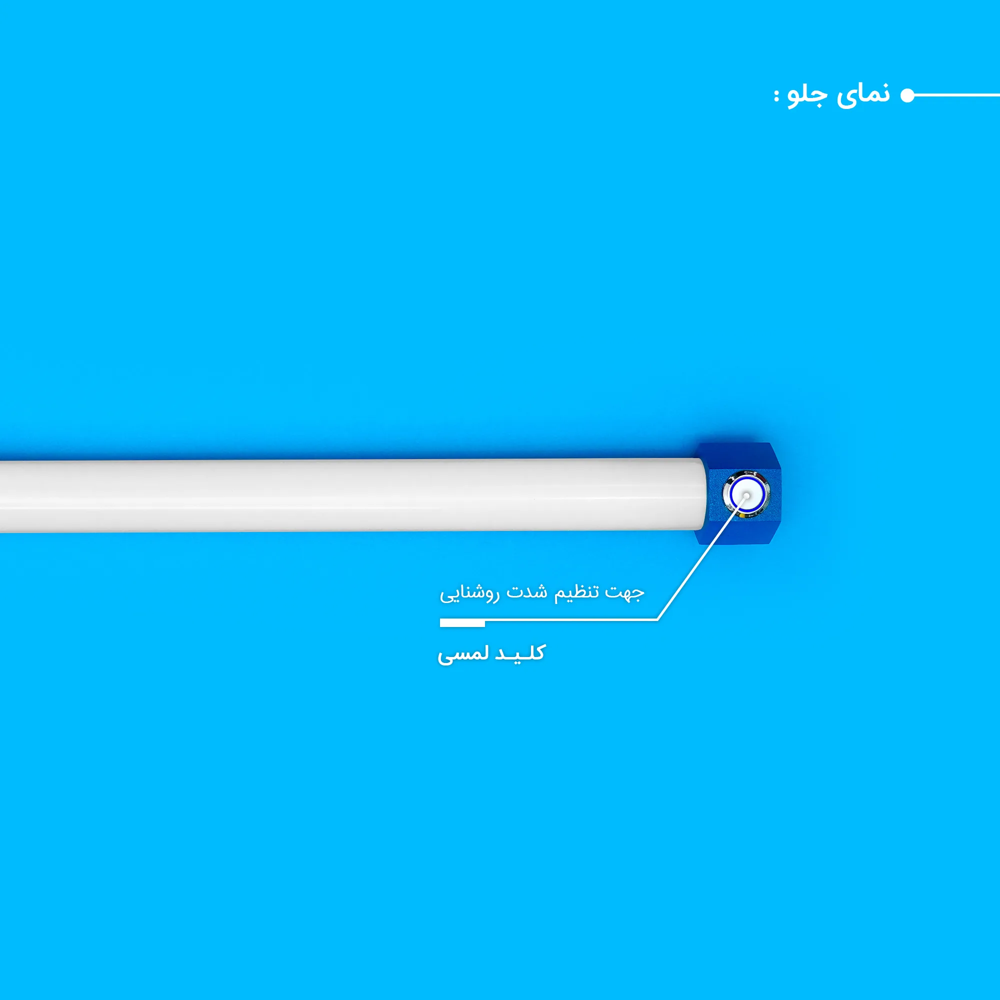 نور ثابت ال ای دی چیکولایت مدل M100 Blue-D X2 بسته 2 عددی