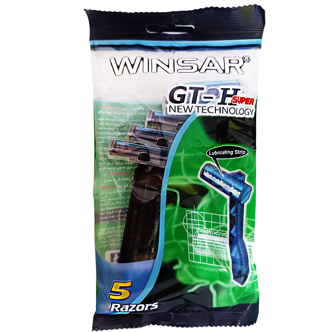 خود تراش وینسار مدل GT-H SUPER 0 بیست بسته 5 عددی