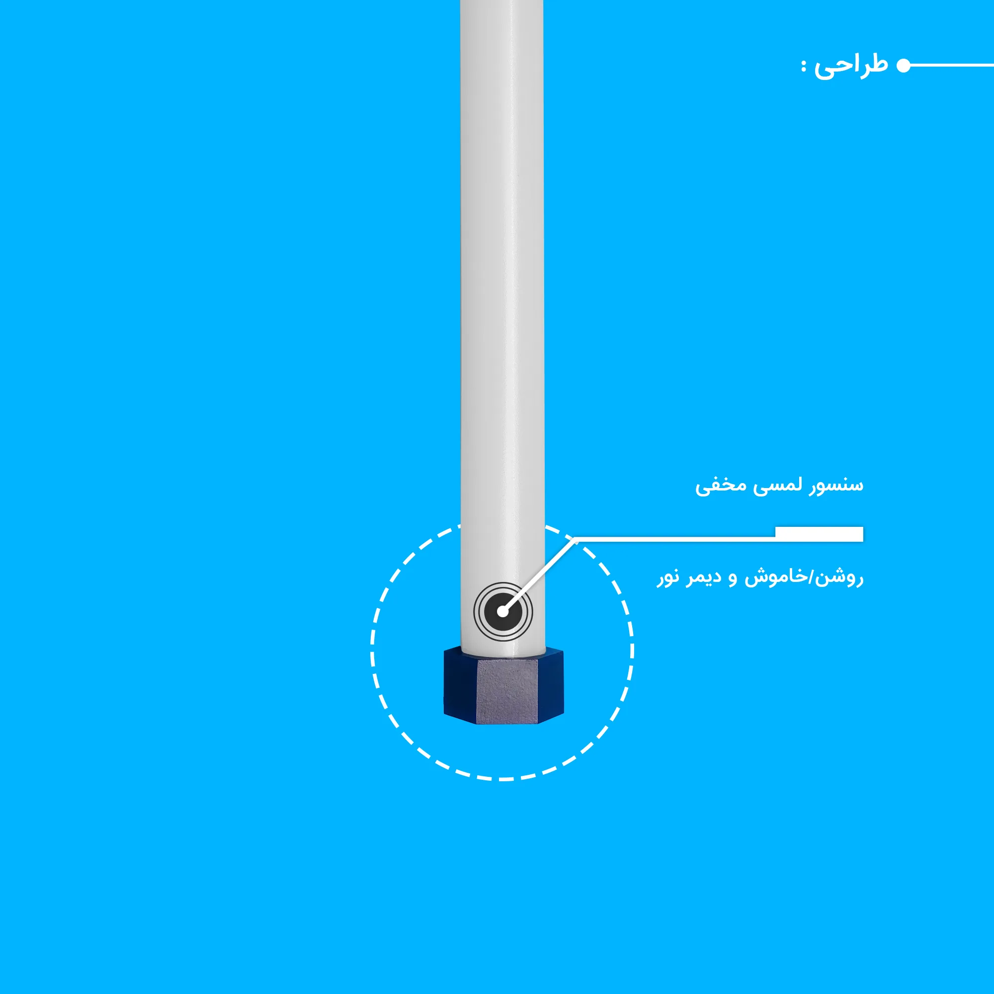 نور ثابت ال ای دی چیکولایت مدل M50 Blue-D