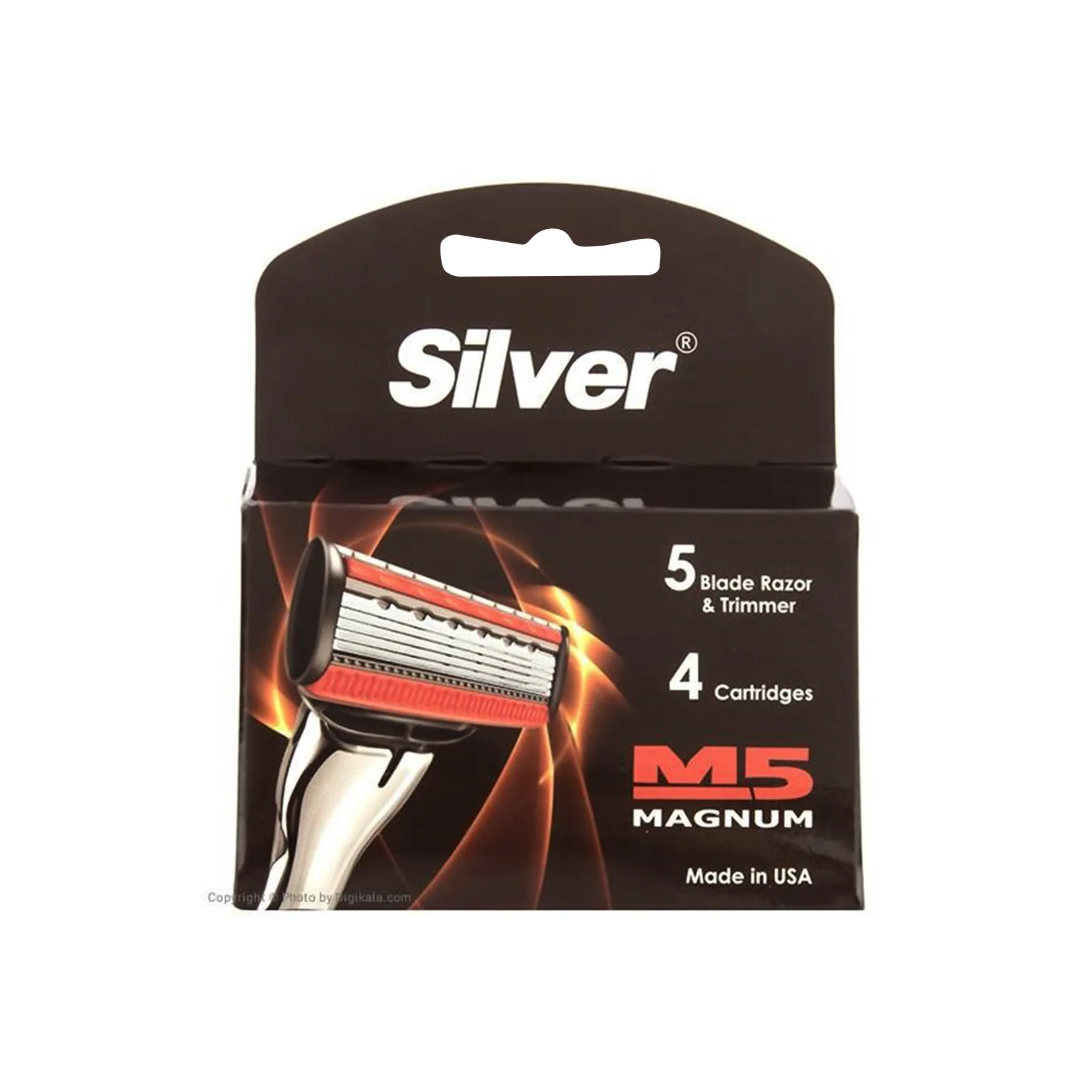 تیغ یدک سیلور مدل M5 Magnum بسته 4 عددی