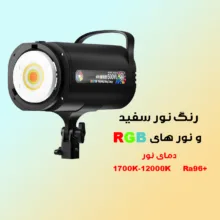 نور ثابت ال ای دی مدل MM8518 RGB به همراه کاسه نور