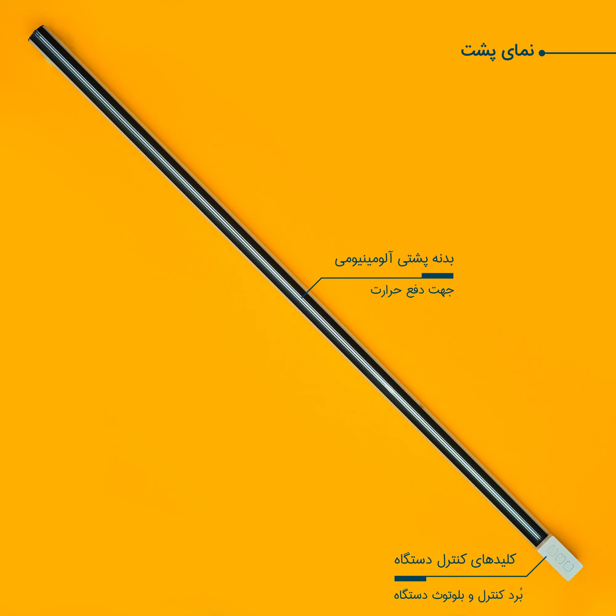 نور ثابت ال ای دی مدل RGB 180 FULL COLOR