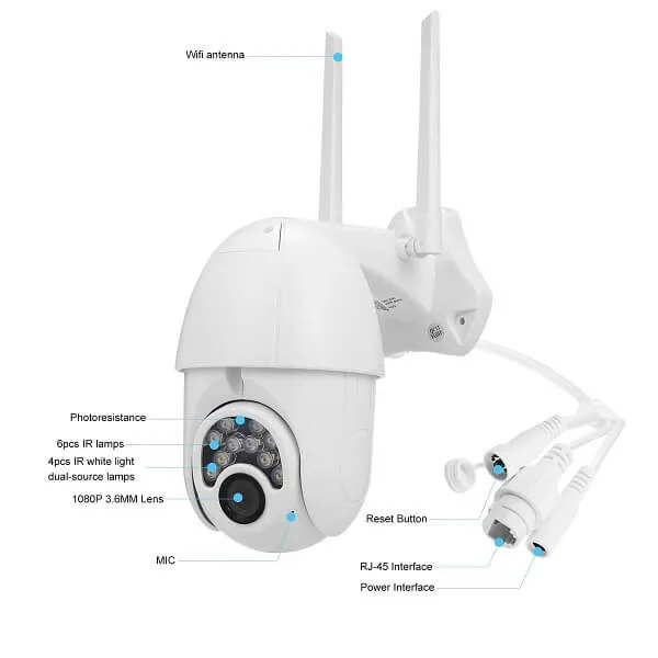 دوربین مداربسته تحت شبکه مدل IPC-V380-Q10