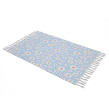 شال مبل بارمان دکور طرح بابونه کد 47 سایز 98×180 سانتی متر
