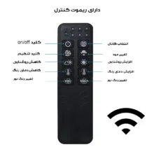نور ثابت ال ای دی مدل MM8518 RGB به همراه کاسه نور