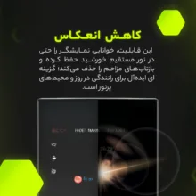 برچسب محافظ مانیتور و کنسول خودرو مولتی نانو مدل X-F1B مناسب برای دنا پلاس مجموعه 13 عددی