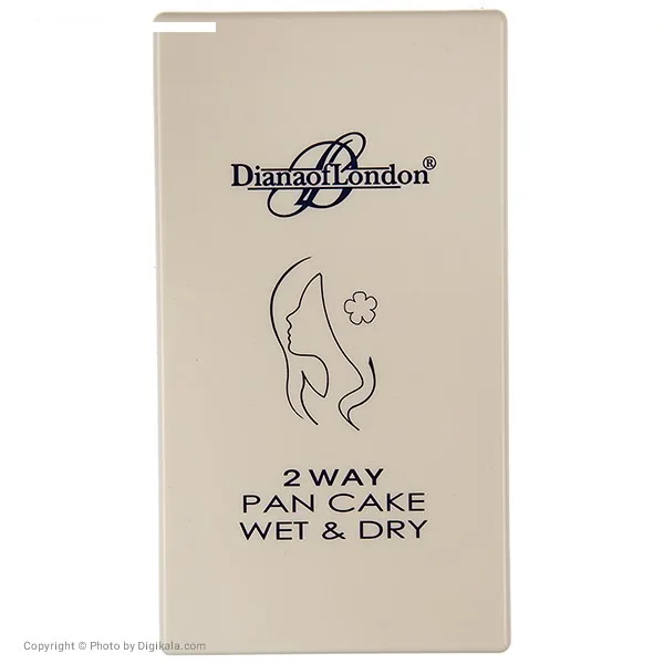 پنکیک دایانا آف لاندن سری 2Way Pan Cake Wet and Dry مدل Ivory Beige شماره 112