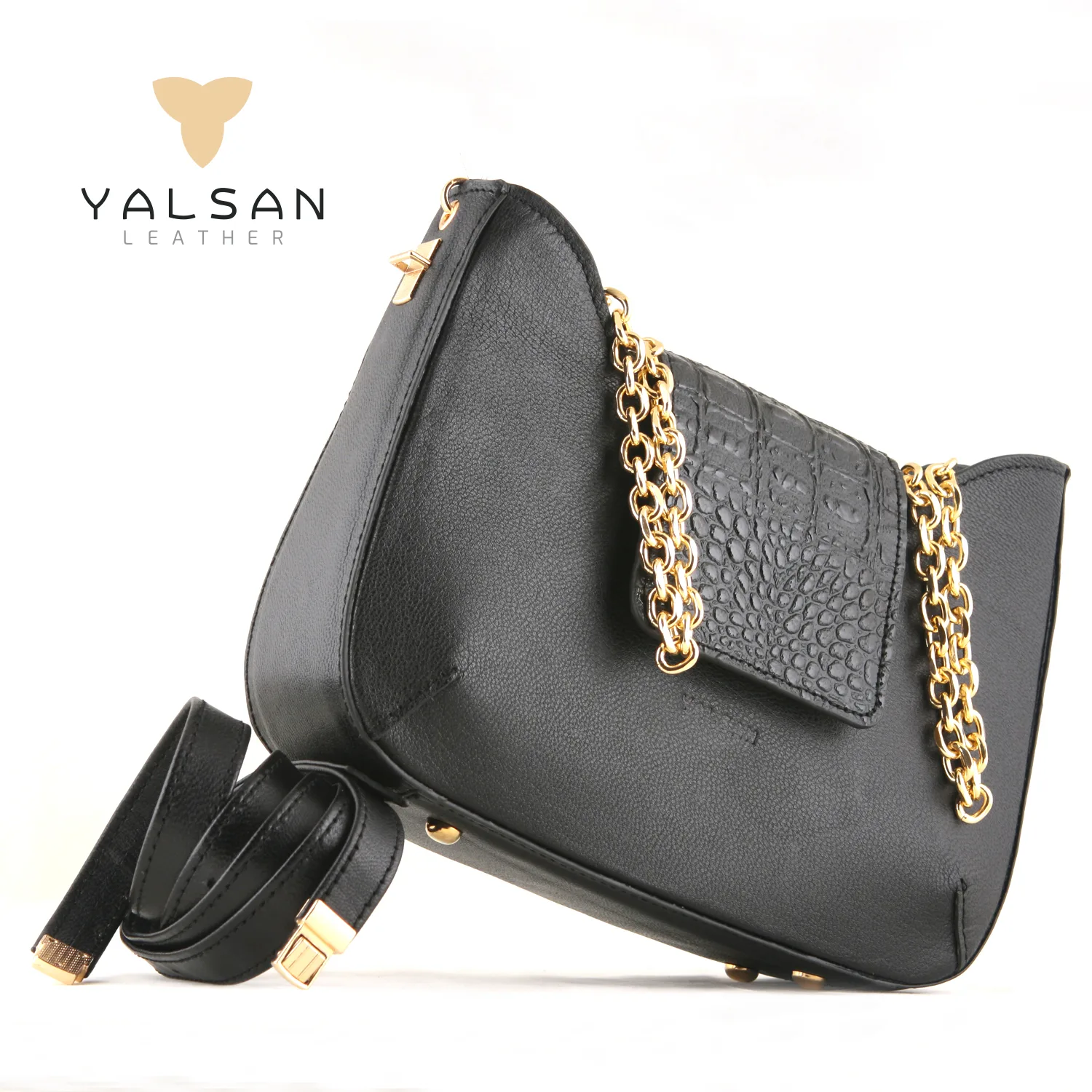 ست کیف و کفش زنانه چرم یلسان مدل راشا کد SERENA-GAN-914-msk