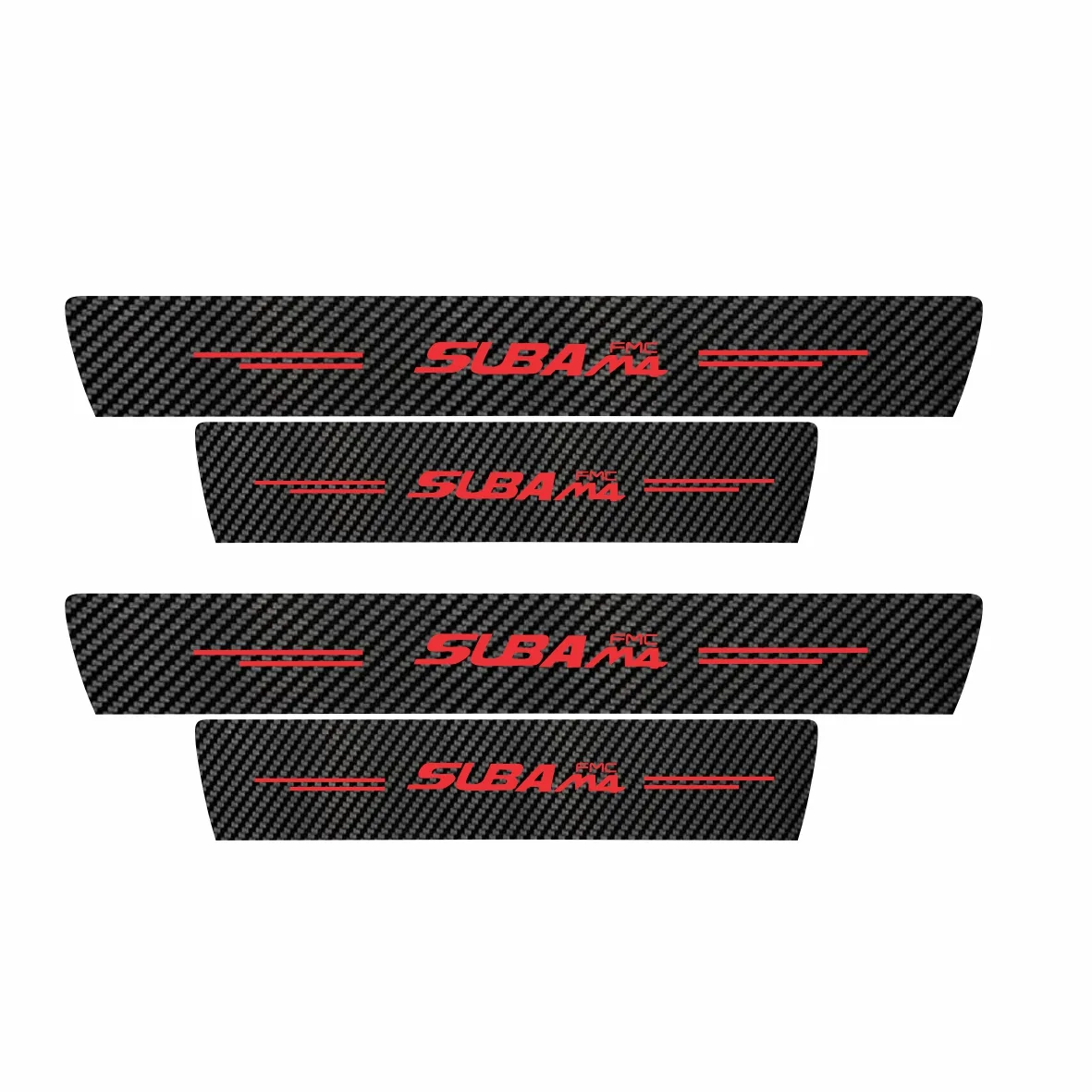 برچسب پارکابی خودرو سولگی مدل کربن کد J069 مناسب برای SUBA-M4 بسته 4 عددی