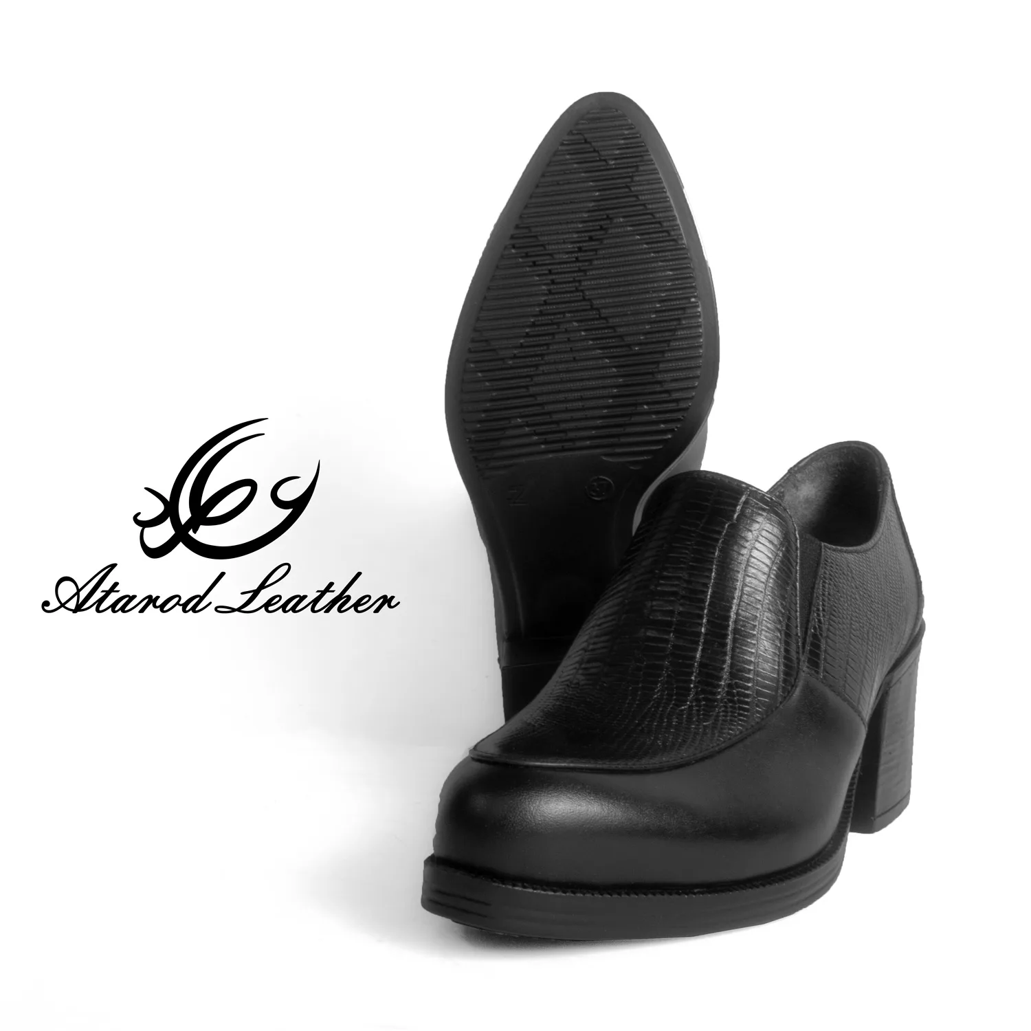 کفش زنانه چرم عطارد مدل چرم طبیعی کد SH147