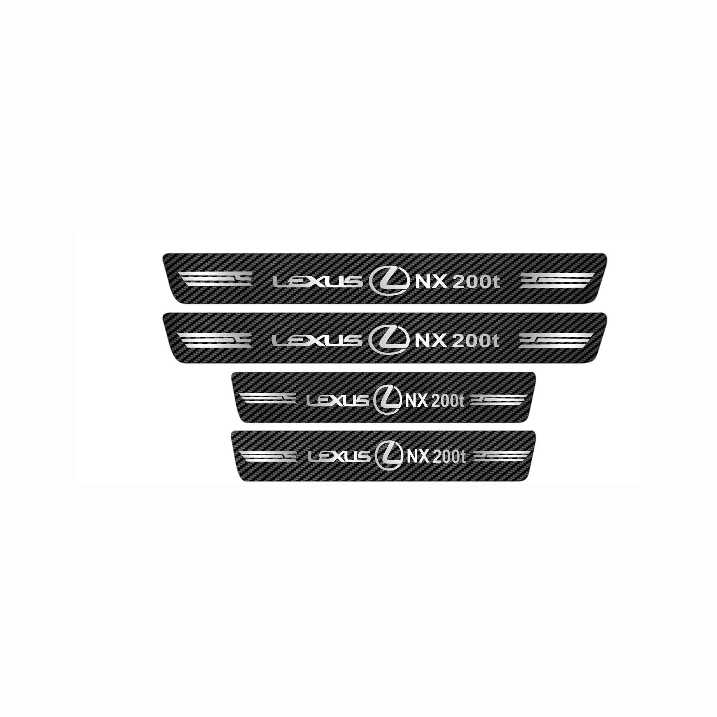 برچسب پارکابی خودرو ایلیدن طرح کربن مدل B0061 مناسب برای لکسوز ان ایکس 200 بسته 4 عددی
