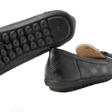 کفش کالج زنانه مکس مدل Perforated Slip-On Loafers with Bow Accent