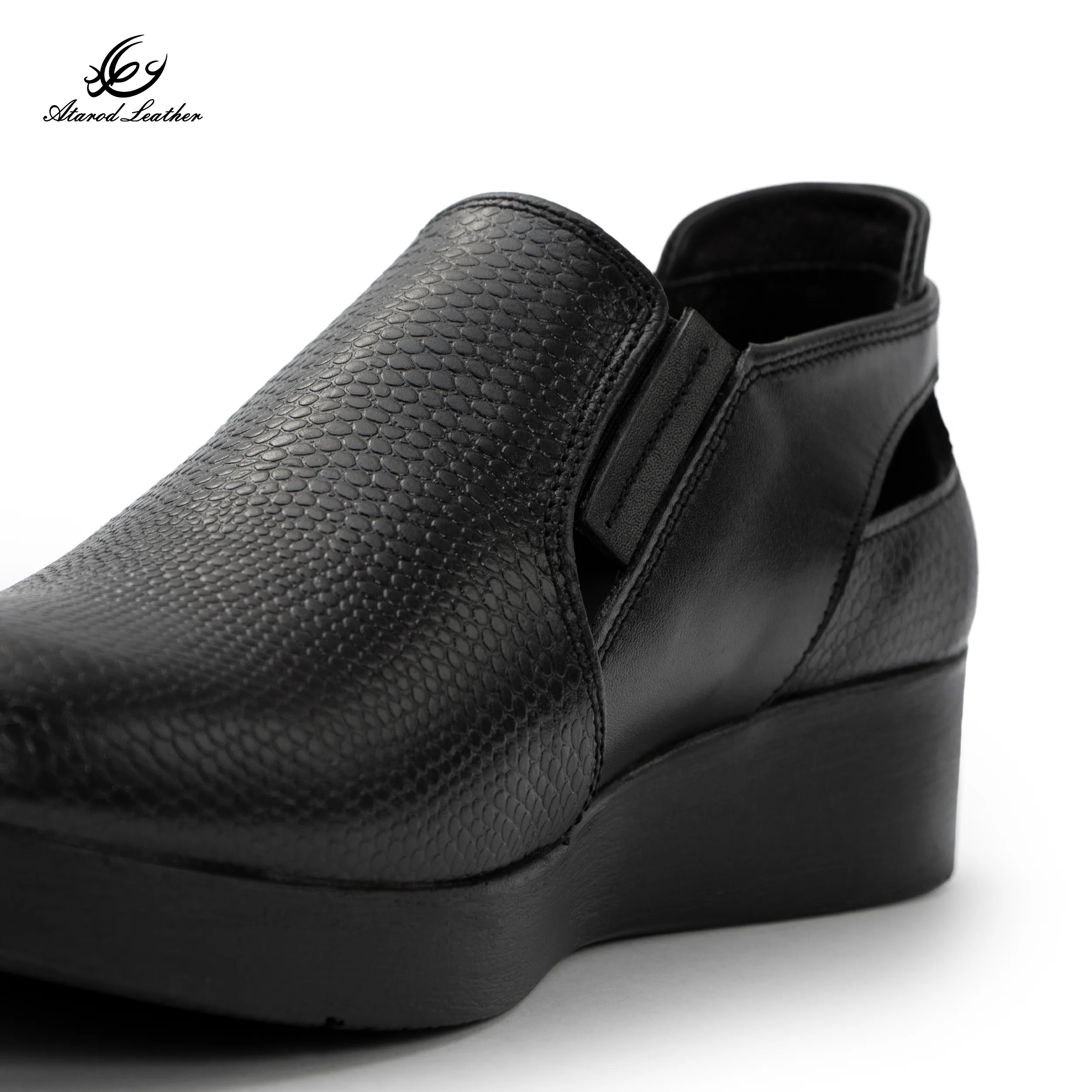 کفش طبی زنانه چرم عطارد مدل چرم طبیعی کد SH368