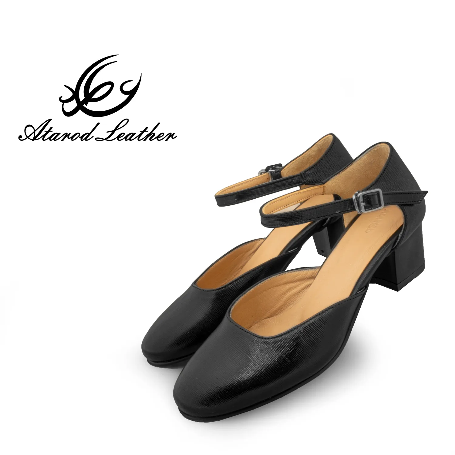 کفش زنانه چرم عطارد مدل چرم طبیعی کد SH308