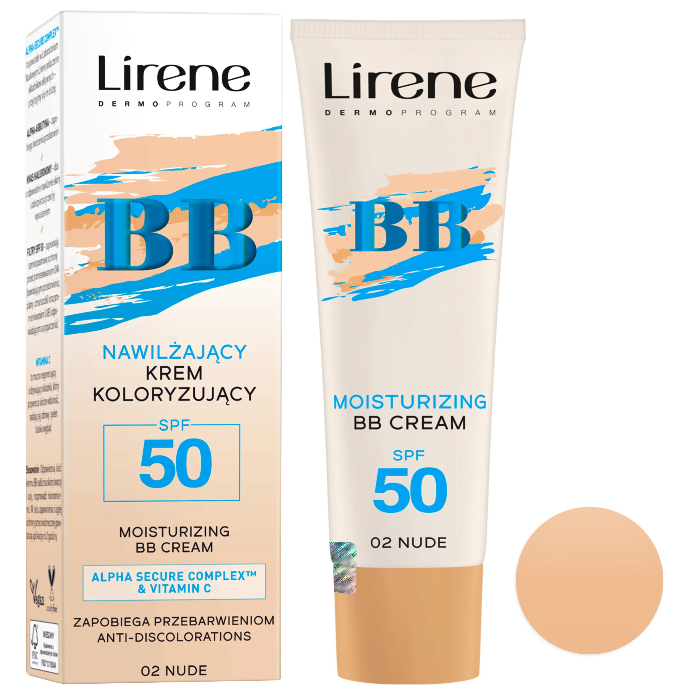کرم پودر BB لایرن مدل Fusion Water شماره 02 حجم 30 میلی لیتر