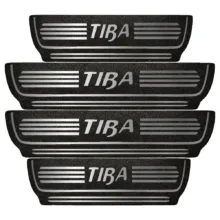 برچسب پارکابی خودرو مهدیار طرح چرم کد pka1044 مناسب برای  تیبا بسته 4 عددی