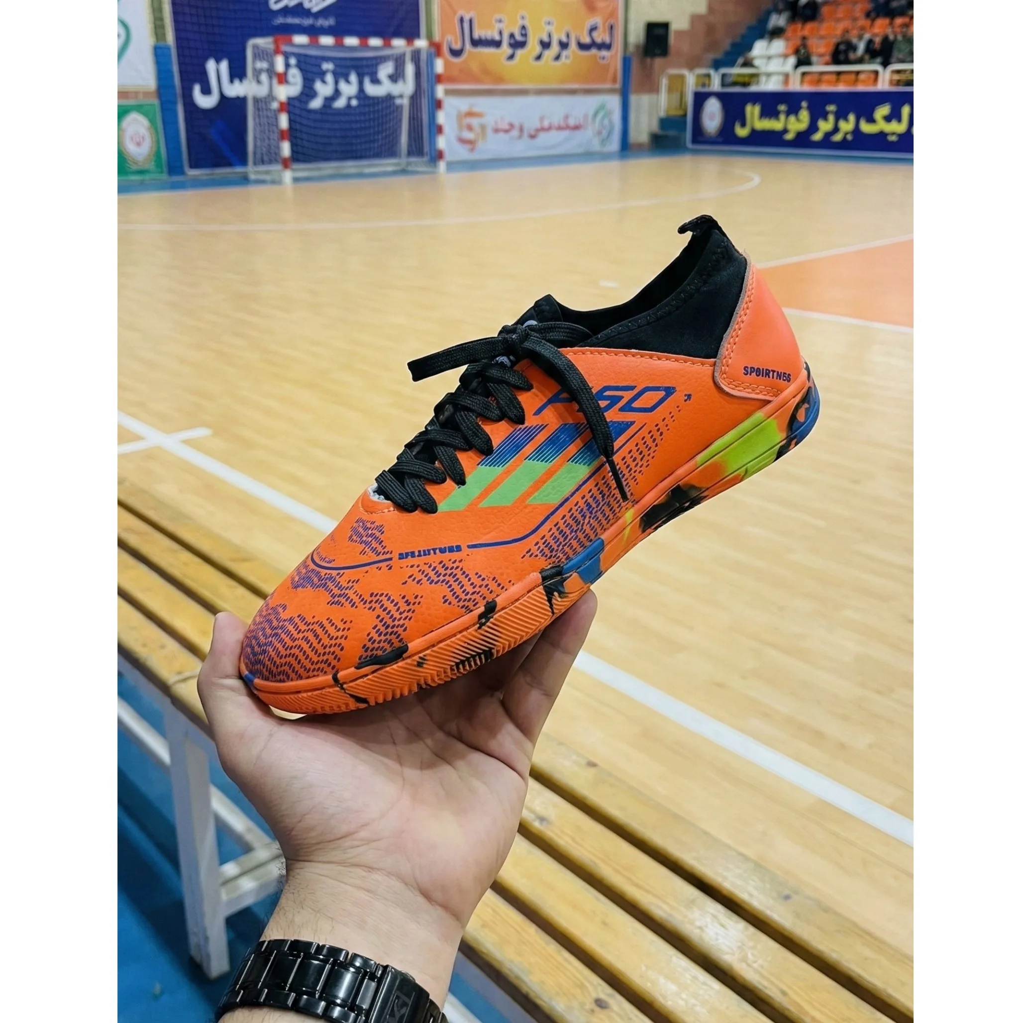 کفش فوتسال مدل سالنی سه خط F50
