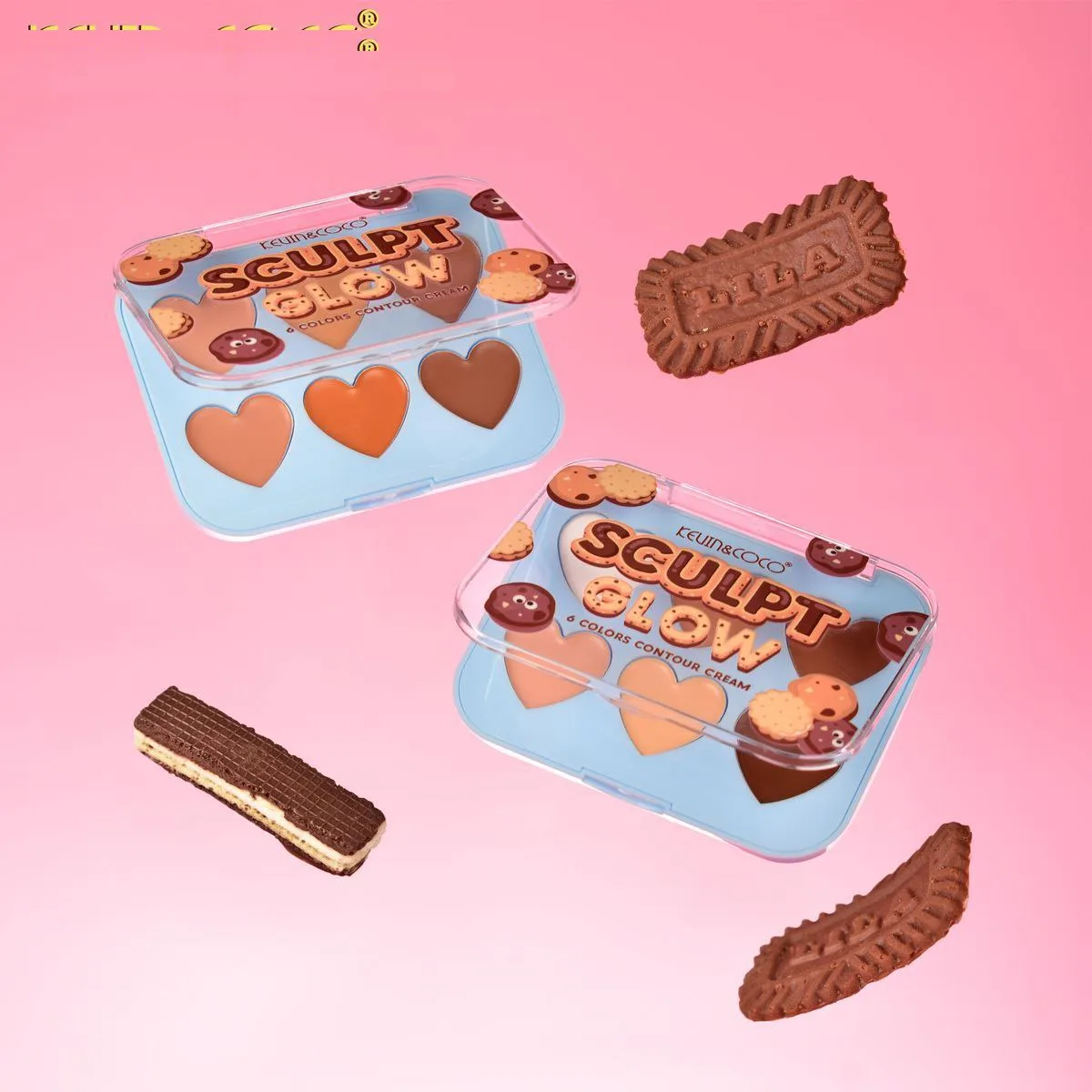 پالت کانتور کوین اند کوکو مدل soft taupe شماره 02