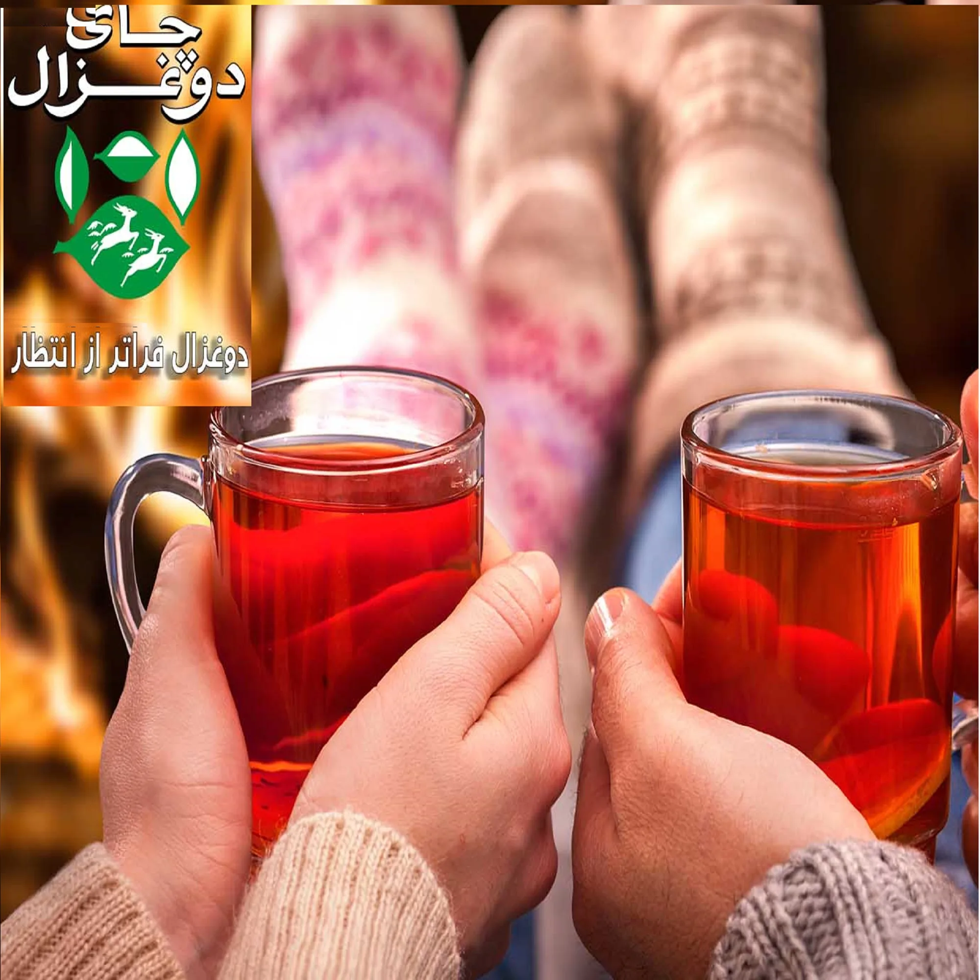 چای سیاه شکسته سیلان دو غزال - 500 گرم