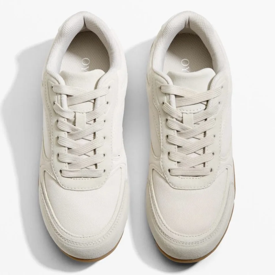 کفش طبی زنانه اویشو مدل Fabric trainers with split-leather 2025