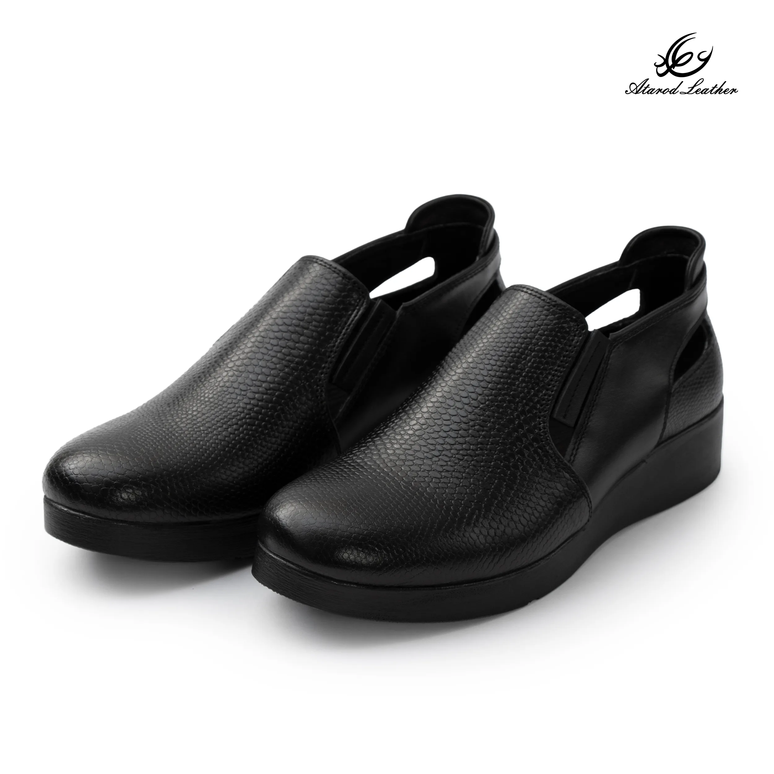 کفش طبی زنانه چرم عطارد مدل چرم طبیعی کد SH368