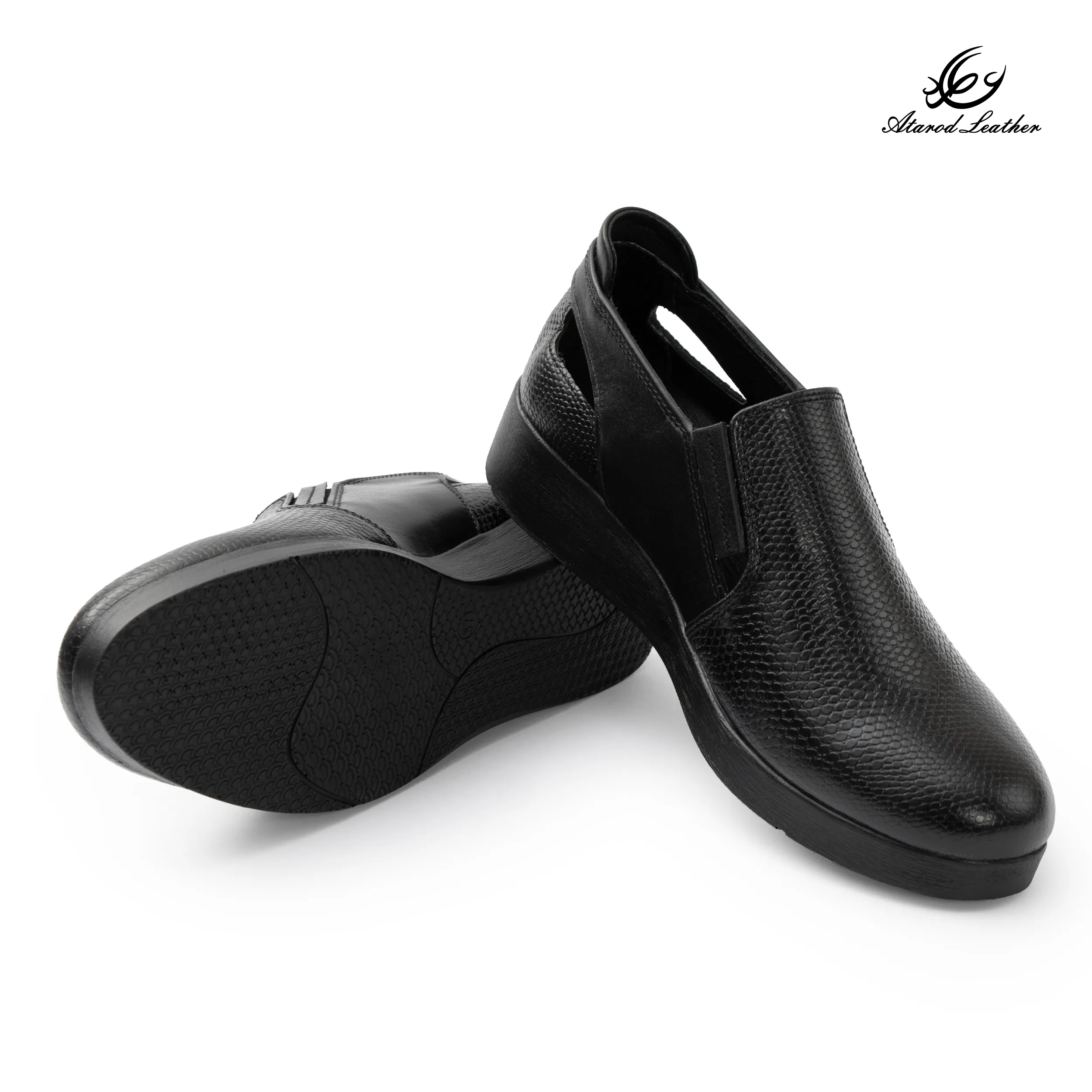 کفش طبی زنانه چرم عطارد مدل چرم طبیعی کد SH368