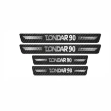برچسب پارکابی خودرو ایلیدن طرح کربن مدل B007 مناسب برای تندرو 90 بسته 4 عددی