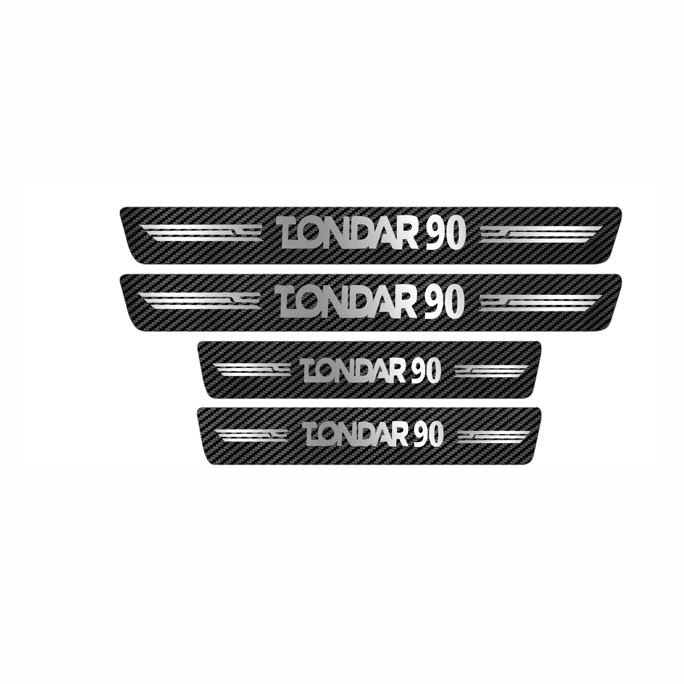 برچسب پارکابی خودرو ایلیدن طرح کربن مدل B007 مناسب برای تندرو 90 بسته 4 عددی