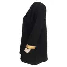 ست تونیک و شلوار زنانه یقه کوبایی نوار سوزندوزی کد tm-2720