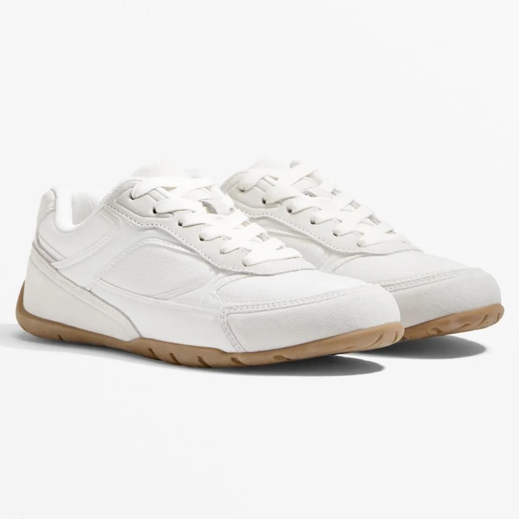 کفش طبی زنانه اویشو مدل Fabric trainers with split-leather 2025