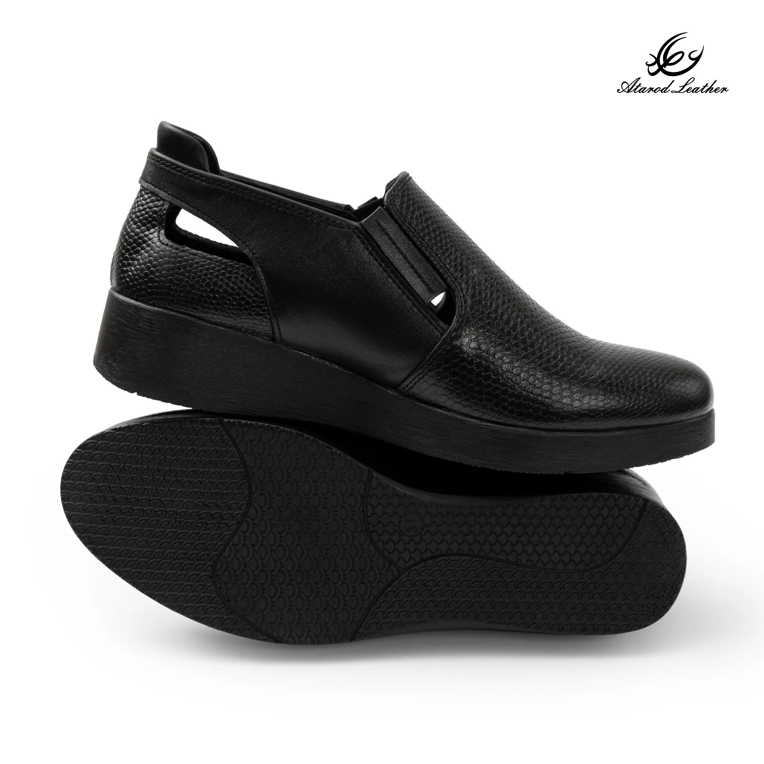 کفش طبی زنانه چرم عطارد مدل چرم طبیعی کد SH368