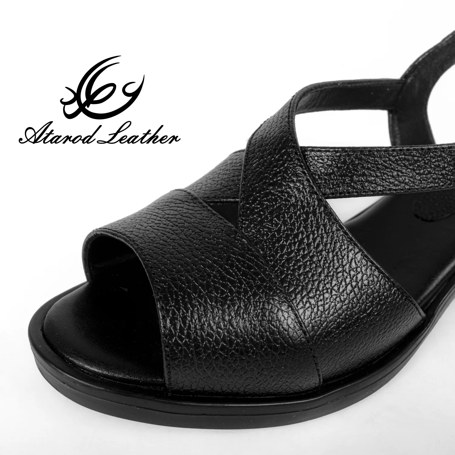 صندل زنانه چرم عطارد مدل چرم طبیعی کد SH162