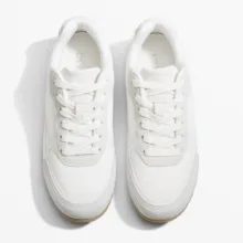 کفش طبی زنانه اویشو مدل Fabric trainers with split-leather 2025