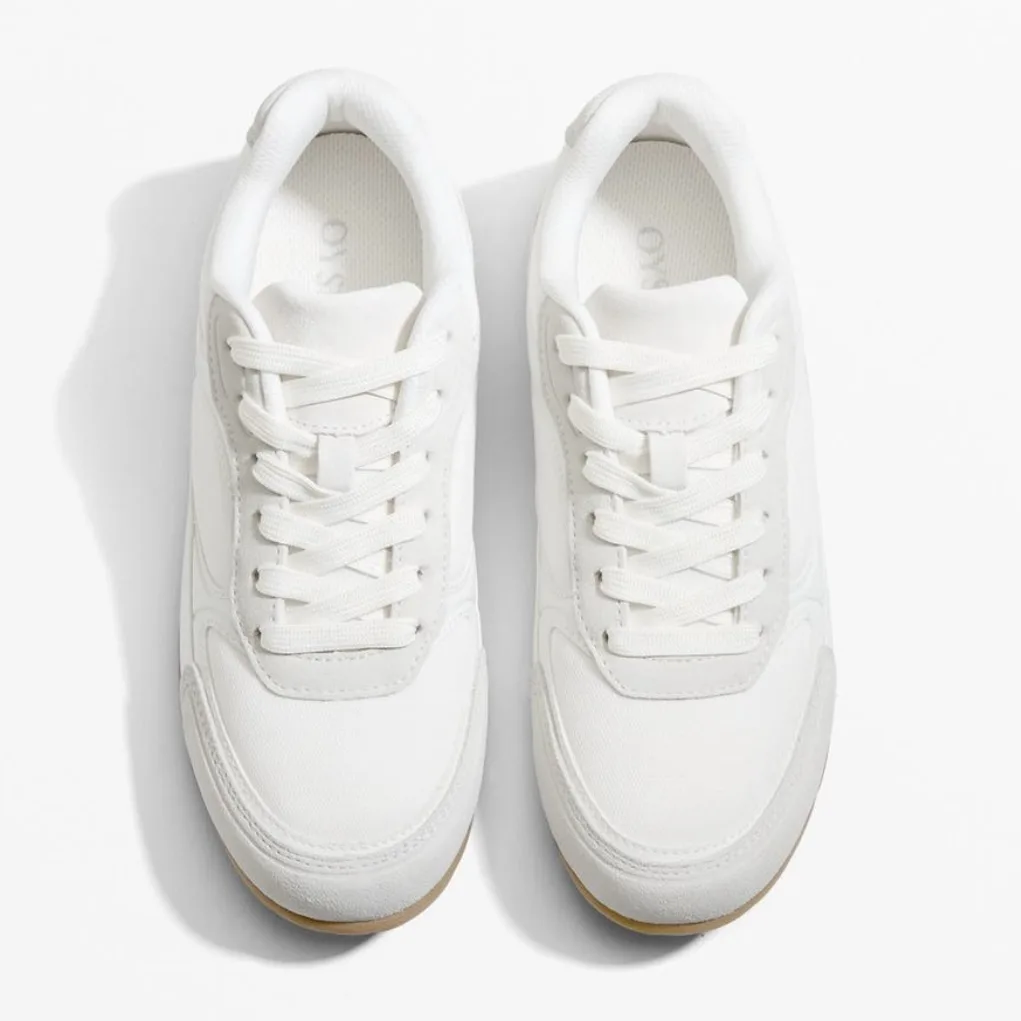 کفش طبی زنانه اویشو مدل Fabric trainers with split-leather 2025