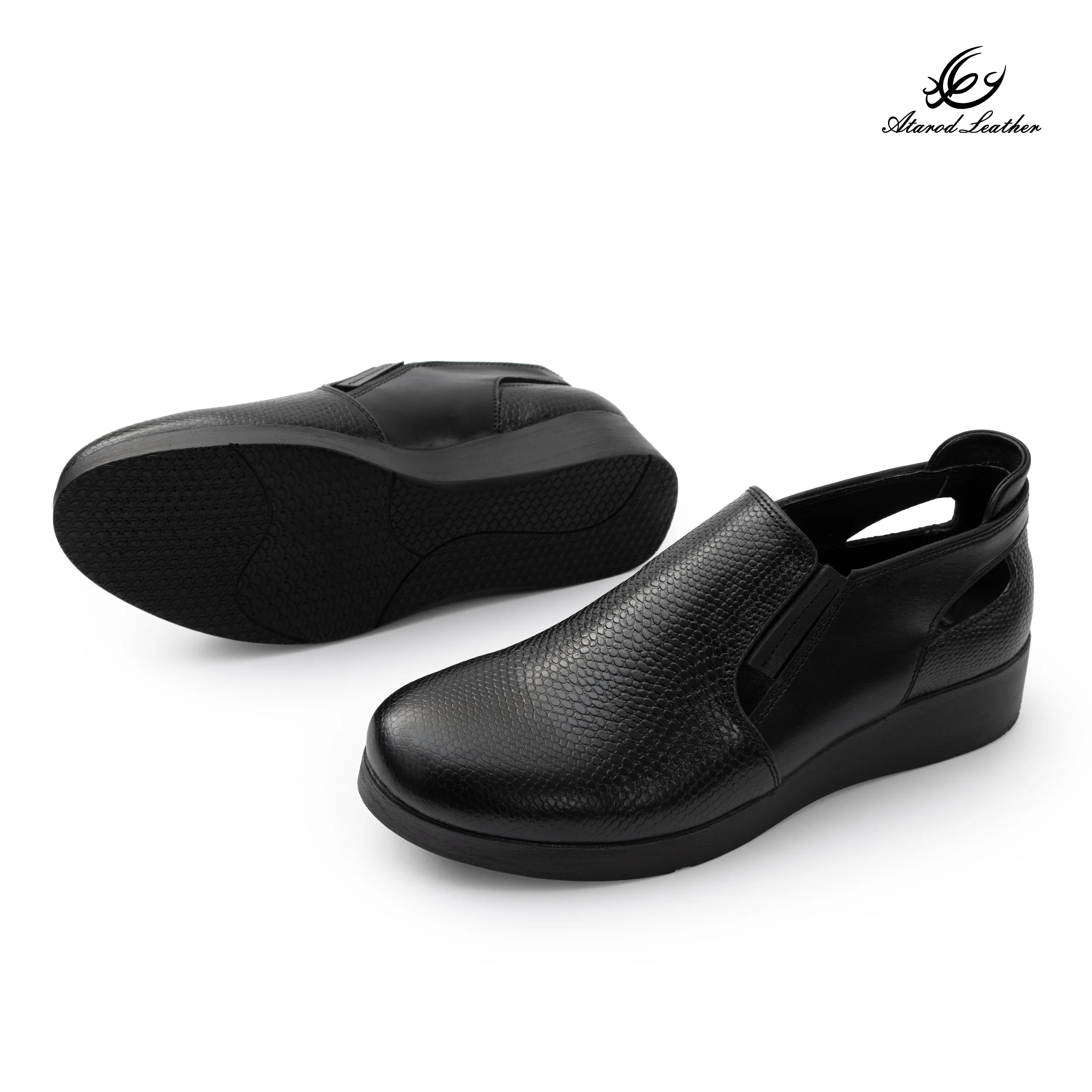 کفش طبی زنانه چرم عطارد مدل چرم طبیعی کد SH368