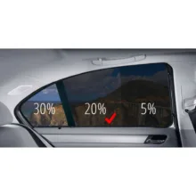برچسب دودی شیشه خودرو مدل 20% مناسب برای پراید مجموعه 8 عددی
