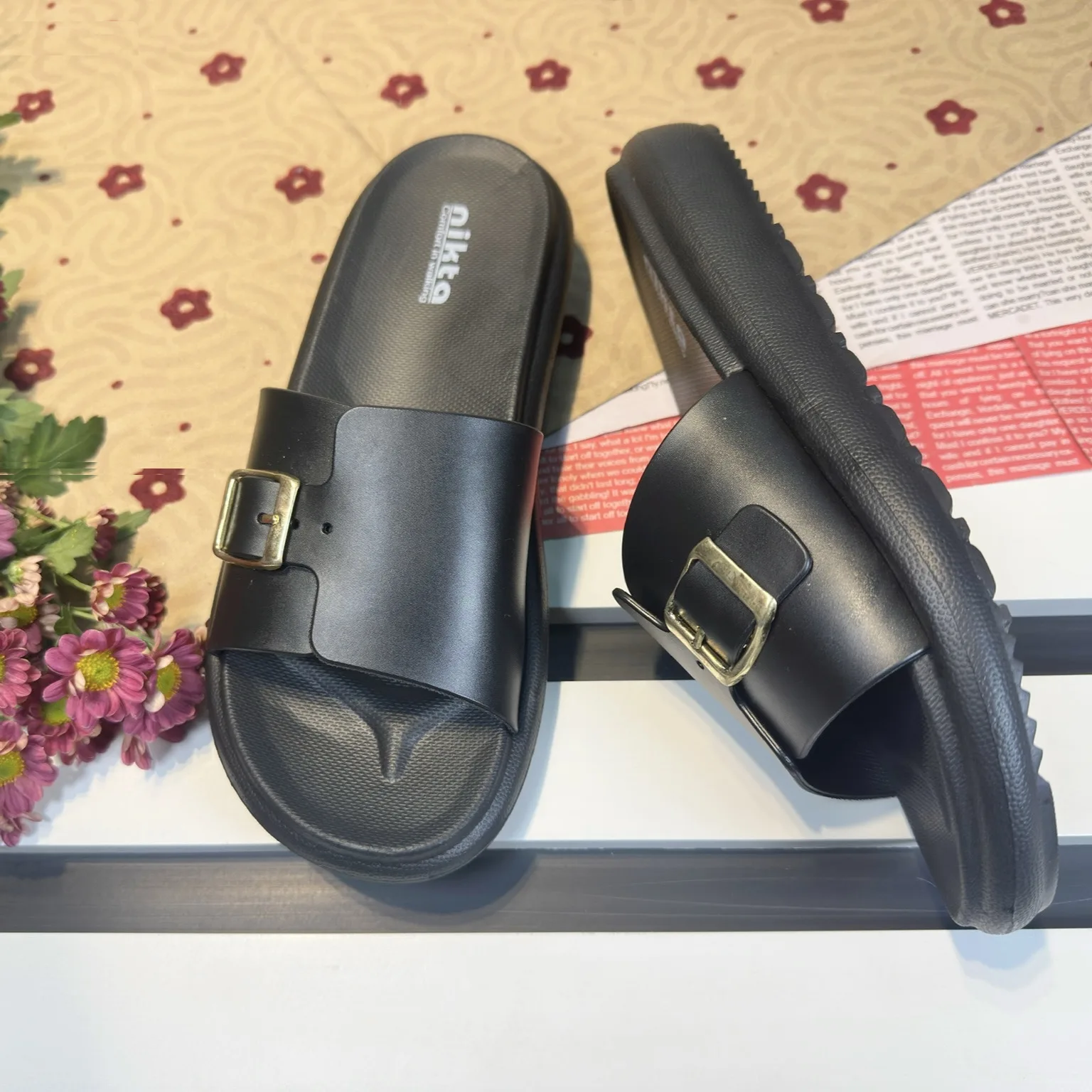 دمپایی زنانه نیکتا مدل بهار کد Bl-001