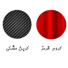 برچسب پارکابی خودرو لندمون کد LC047 MR مناسب برای هیوندای i20 مجموعه 4 عددی به همراه جاکلیدی