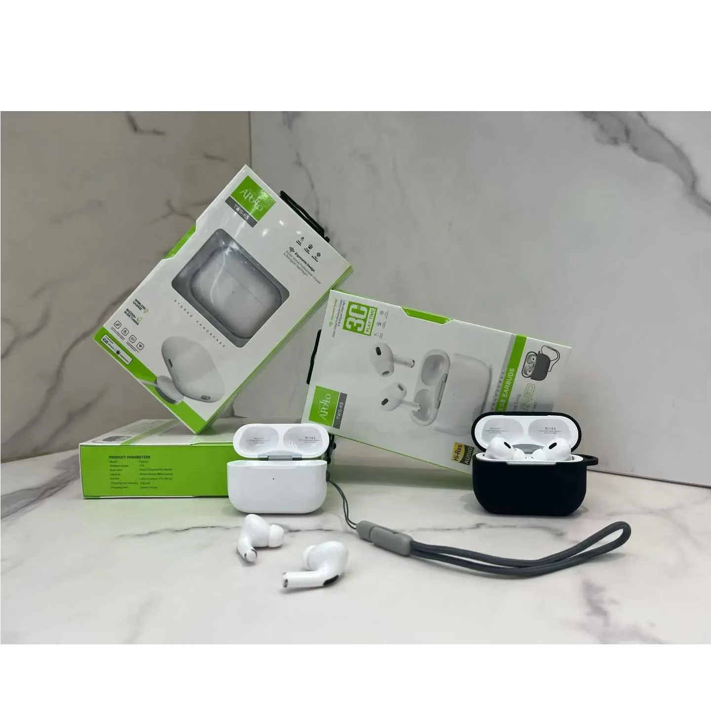 هدفون بلوتوثی موزیک آپولو مدل True Wireless C05 K5