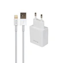 شارژر دیواری 12وات مک دودو مدل CH-3970 به همراه کابل لایتنینگ