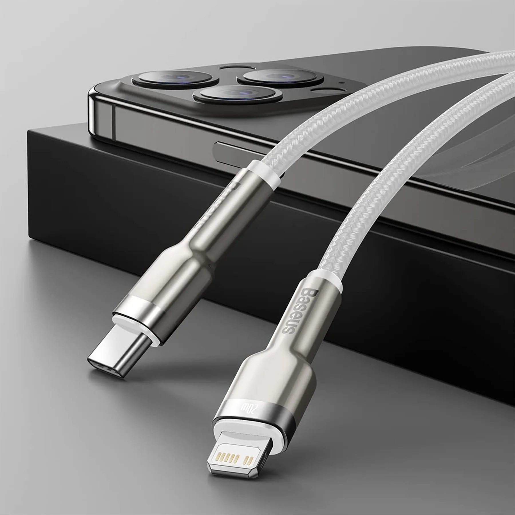 کابل تبدیل USB-C به لایتنینگ  باسئوس مدل CATLJK-B02 طول 2 متر