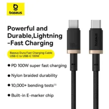 کابل USB-C بیسوس مدل Dura Series 100W طول 2 متر