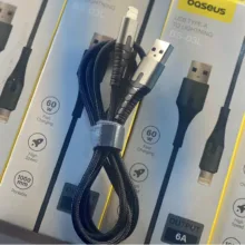 کابل تبدیل USB به لایتنینگ باسئوس مدل BS-031L طول1متر