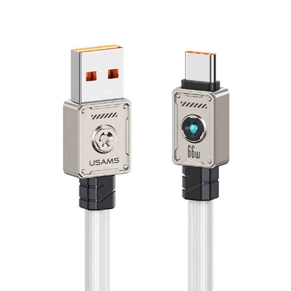 کابل تبدیل USB به USB-C یوسمز مدل US-SJ686-66W طول 1.2 متر