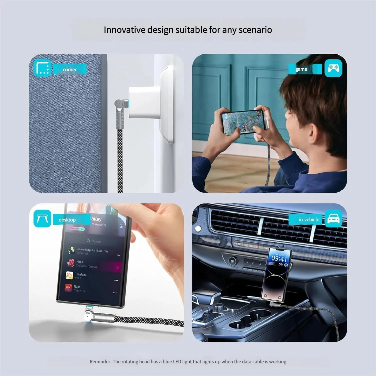 کابل USB-C مدل °SUPER-FAST60w 180 طول 1متر