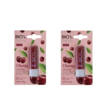 بالم لب نرم‌کننده بیول مدل Cherry بسته 2 عددی با SPF 15، حاوی موم طبیعی و ویتامین E، مرطوب‌کننده و رنگ‌دهنده ملایم