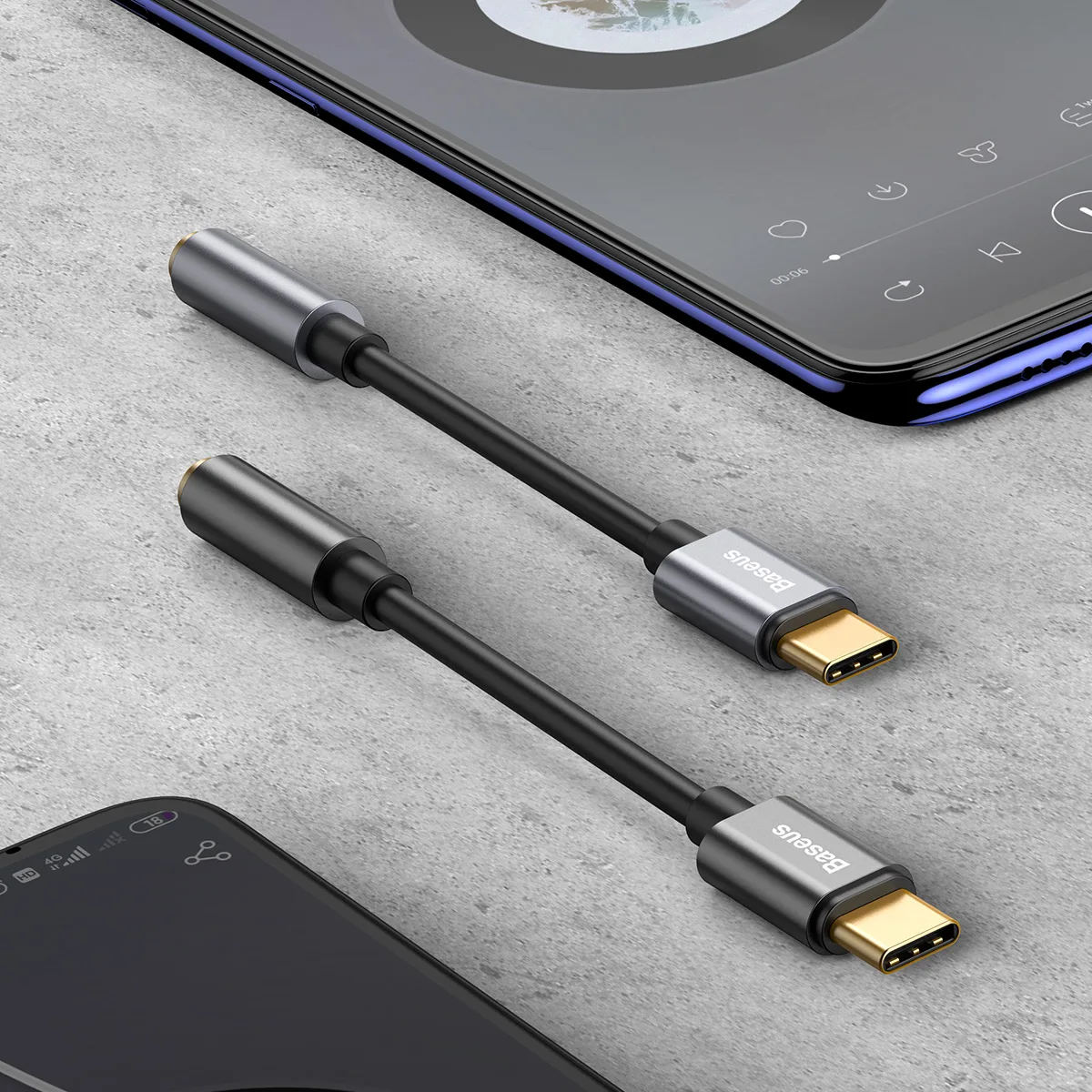 مبدل USB-C به AUX باسئوس مدل CATL54-01