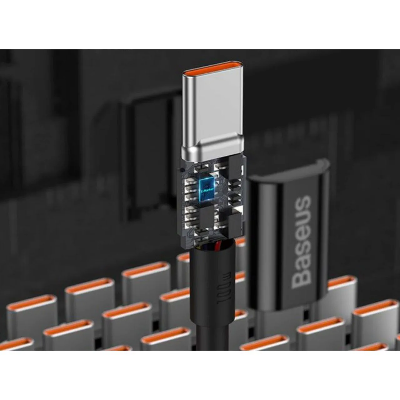 کابل تبدیل USB-C به USB-C باسئوس مدل CATYS-100W طول 1 متر