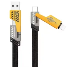 کابل تبدیل USB/USB-C به لایتنینگ/USB-C آیرون ایکس مدل SUPERFAST65W 4IN1 طول 1.5 متر